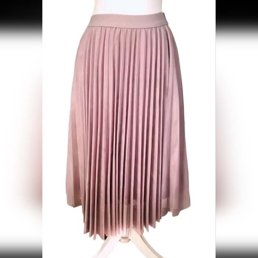 Charlotte Russe Pleated Full Tulle Skirt Pale Pink/Lavender Size Medium
